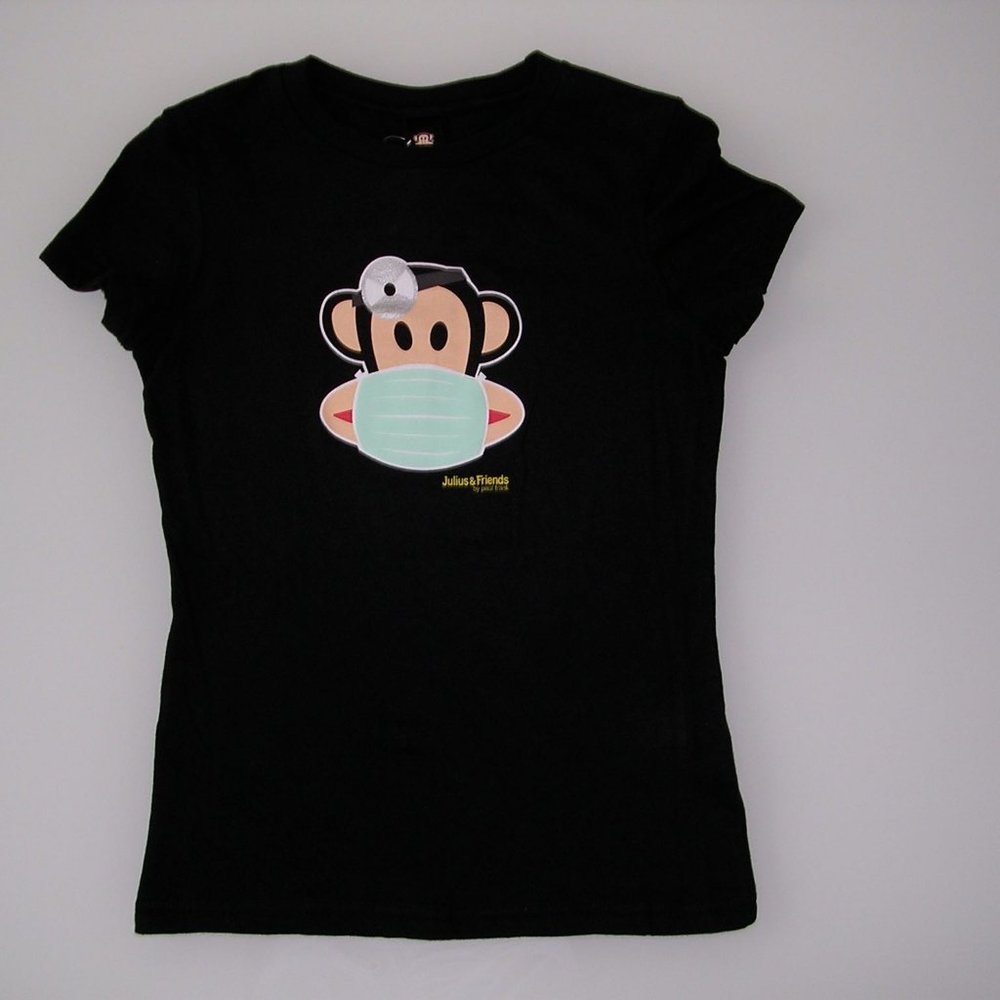 GENUINE PAUL FRANK DOCTOR JULIUS T-SHIRT BLACK - Picture 2 of 2